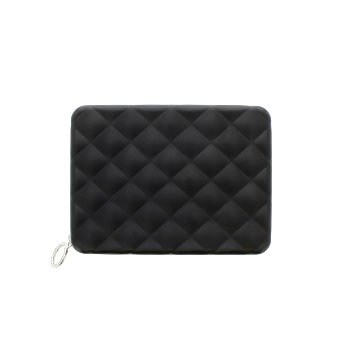 OGON Aluminum Wallet Quilted Passport - Black